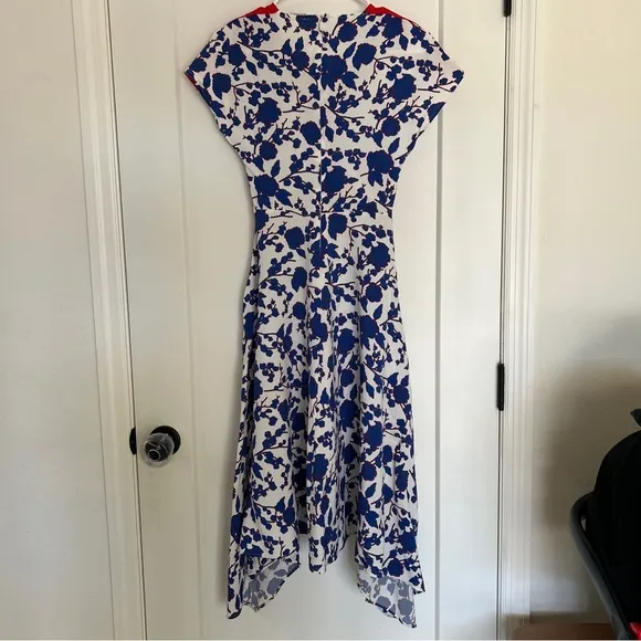 PINKO Blue Floral Midi Dress