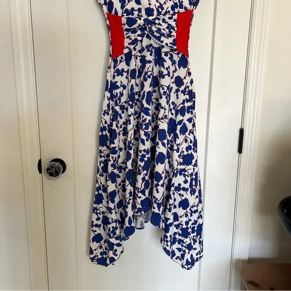 PINKO Blue Floral Midi Dress