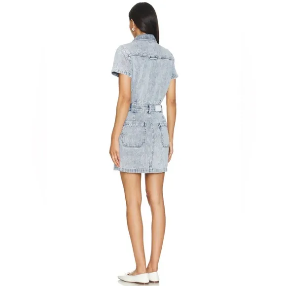 Pistola Brix Denim Mini Dress- in Meredian