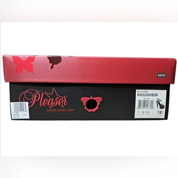 Pleaser  Kiss-209 Heels Size 10 NWT