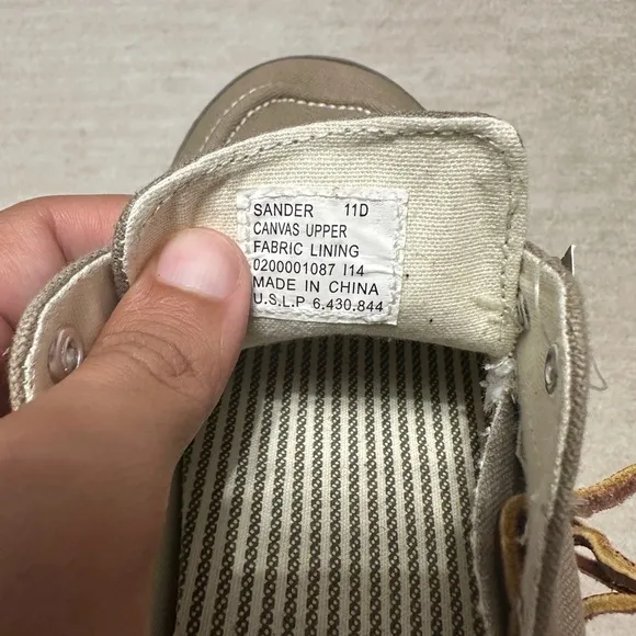 Polo Ralph Lauren Boat Shoes Sander Casual Lace Up Sneakers Khaki Tan Preppy NEW