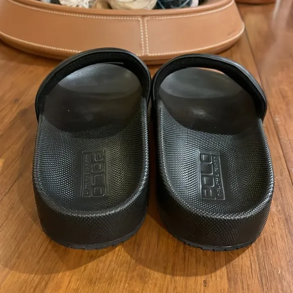 Polo Ralph Lauren Cayson Tiger black slides sandals shoes new Mens sizes