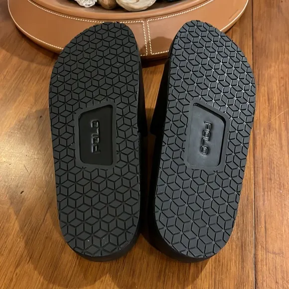 Polo Ralph Lauren Cayson Tiger black slides sandals shoes new Mens sizes
