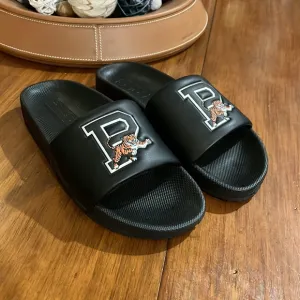 Polo Ralph Lauren Cayson Tiger black slides sandals shoes new Mens sizes