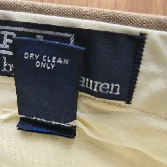 Polo Ralph Lauren Men Vtg Pleated Linen Blend Trouser Pants 38x32 Prep Classic