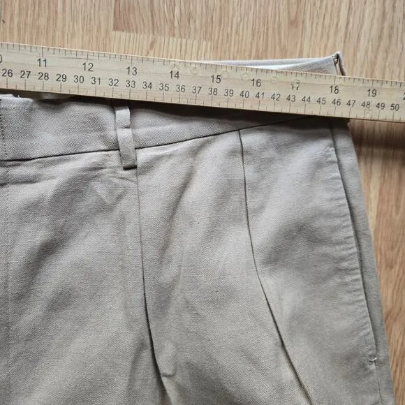Polo Ralph Lauren Men Vtg Pleated Linen Blend Trouser Pants 38x32 Prep Classic