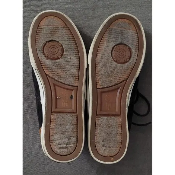 Polo Ralph Lauren Men's Vaughn Charcoal Corduroy Suede Shoes Size 7.5 D‎