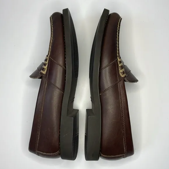 Polo Sport Ralph Lauren Classic Brown Leather Loafers. Men’s Size 9.5 D Like new