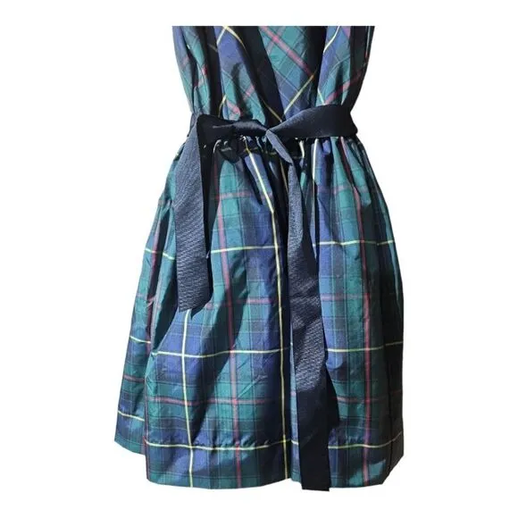 POLO RALPH LAUREN Classic Plaid Taffeta Dress - Size 12