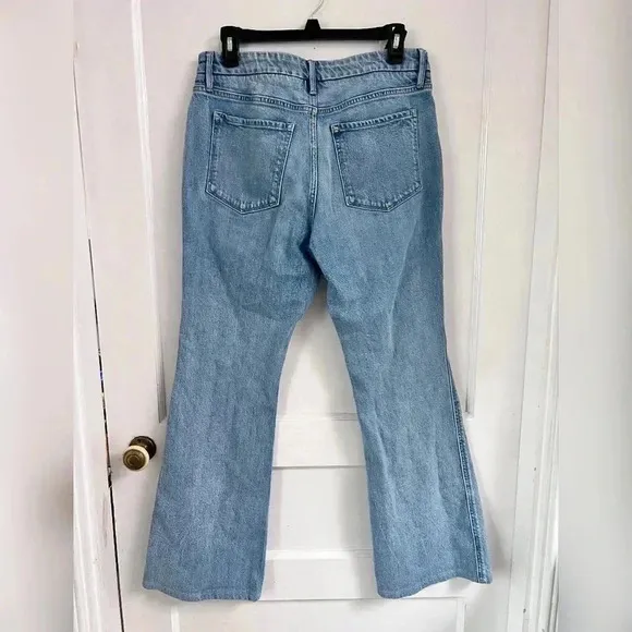 PORTER BLUE WANDERER HIGH RISE FLARE in GRACIE WASH
