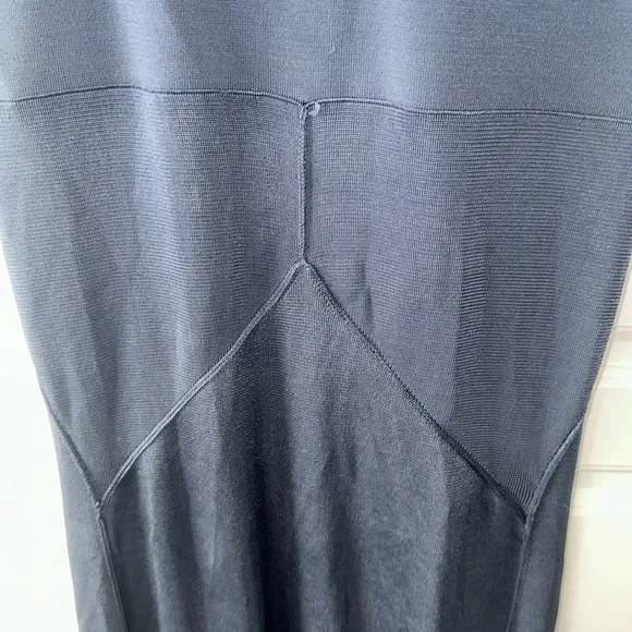 Prada knit bandage body con viscose maxi seamed dress