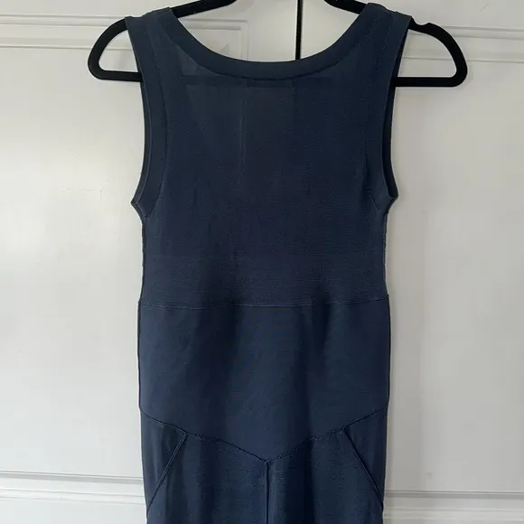 Prada knit bandage body con viscose maxi seamed dress