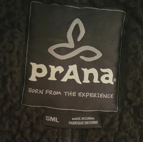 PRANA DIVA Hooded Long Jacket Black Size Small