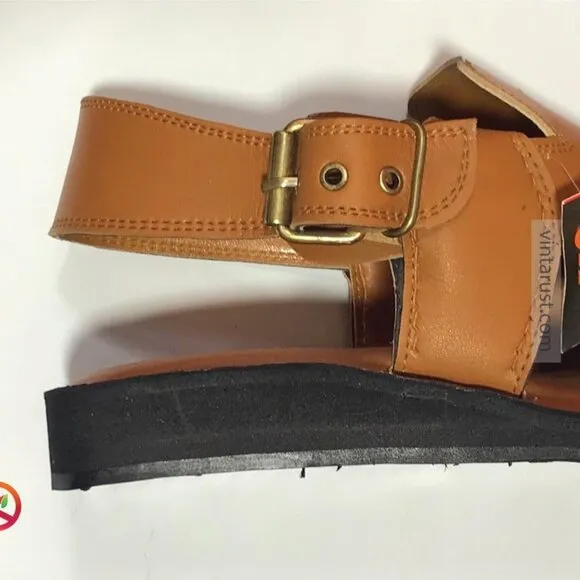 Premium Tan Leather Peshawari Chappal, Classic Peshawari Chappal Design
