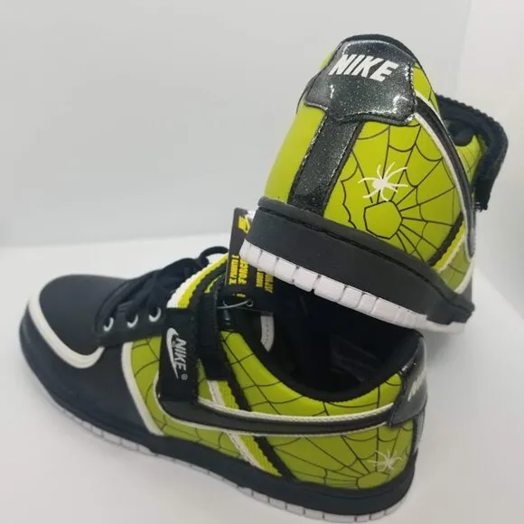 PRICE DROP! Nike Vandal Low ‘Glow In The Dark Spiderweb’ 6.5Y/8W Halloween Rare