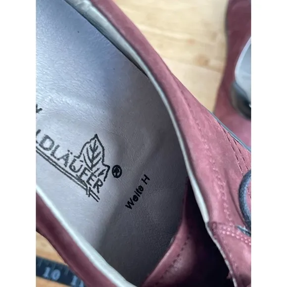 Pro Aktiv by Waldläufer Jasmine Henni Oxford Aubergine Nubuck Women's Size 8.5