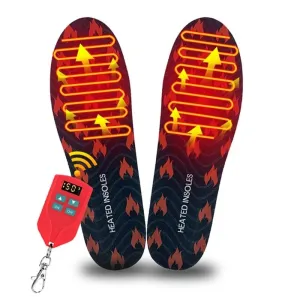 Professional Heated Shoe Insoles Rechargeable Inserts | Ultimate Foot Warmers for Cold Weather and Outdoor Activities | for Boots, Shoes, and Skiing