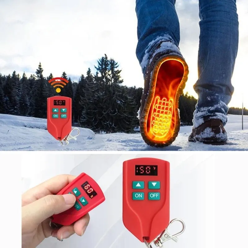 Professional Heated Shoe Insoles Rechargeable Inserts | Ultimate Foot Warmers for Cold Weather and Outdoor Activities | for Boots, Shoes, and Skiing