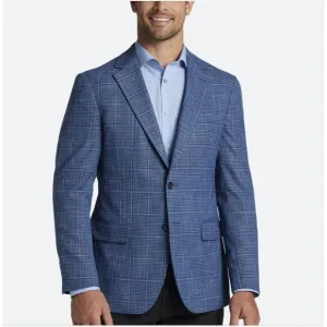 Pronto Uomo Modern Fit Notch Lapel Sport Coat-50R colour: Blue Plaid