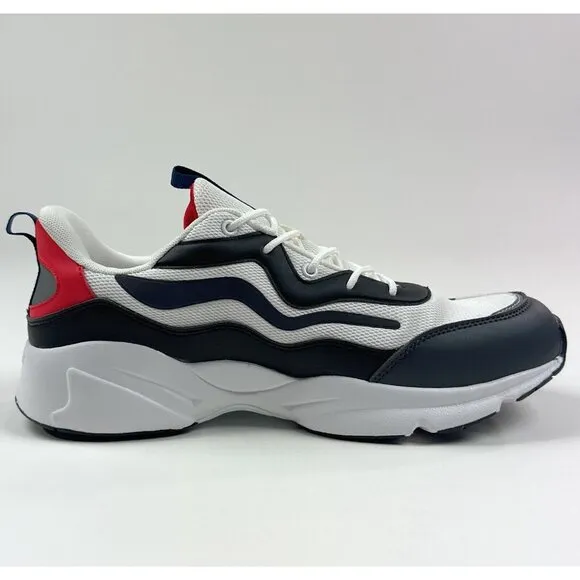 Propet Stability Marvel Mens 11.5 White Black Walking Low Shoes Sneakers MAA182M