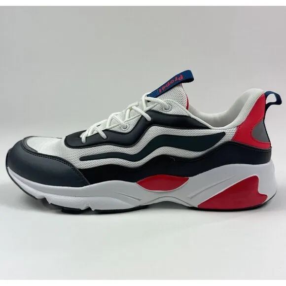 Propet Stability Marvel Mens 11.5 White Black Walking Low Shoes Sneakers MAA182M