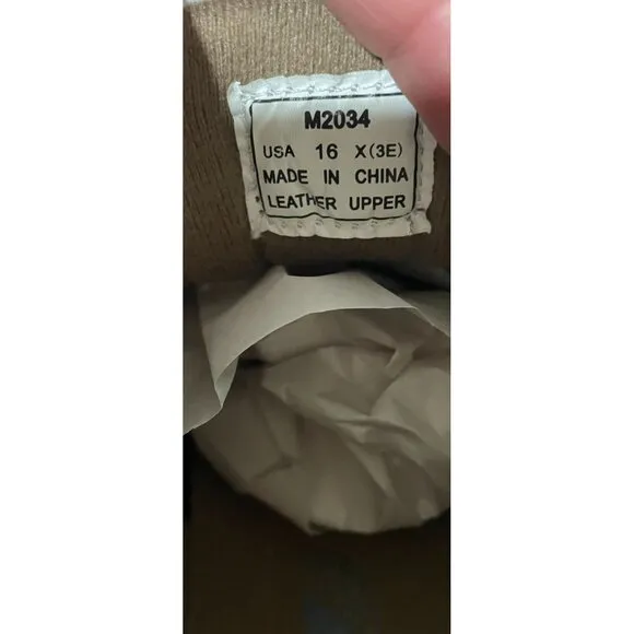 Propet Stability Walker Men's Athletic Shoes Size 16 X (3E) Leather Upper Tan &amp;