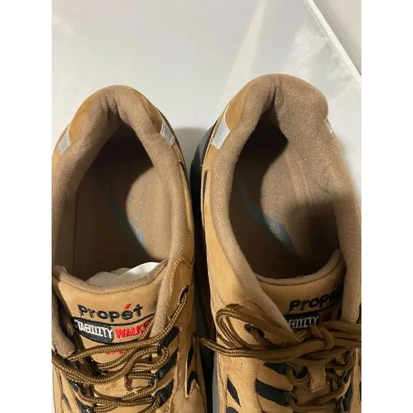 Propet Stability Walker Men's Athletic Shoes Size 16 X (3E) Leather Upper Tan &amp;