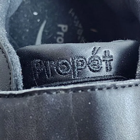 Propet Stability Walker Strap Shoes Mens Black Leather Low Top Size 13 3E Width