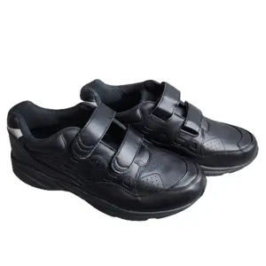 Propet Stability Walker Strap Shoes Mens Black Leather Low Top Size 13 3E Width