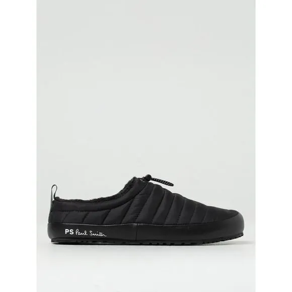 Ps Paul Smith Quilted Slippers with Drawstring Men Black Sneakers