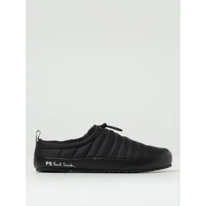 Ps Paul Smith Quilted Slippers with Drawstring Men Black Sneakers