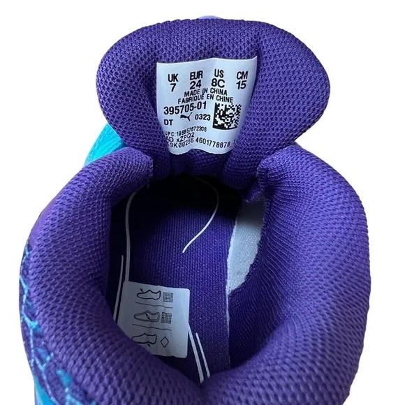Puma Little Kids Toddler MB.02 Queen City Purple Blue Boys Basketball Sneakers