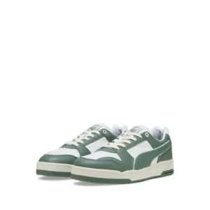 PUMA Mens White Logo Slipstream Round Toe Platform Leather Sneakers Shoes 13