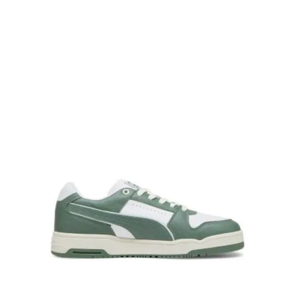 PUMA Mens White Logo Slipstream Round Toe Platform Leather Sneakers Shoes 13