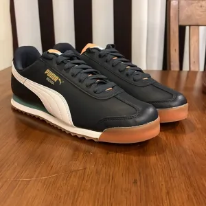 Puma Roma Basic Shoes Sneakers new 369571 37 Parisian Night Blue Mens Size 11.5