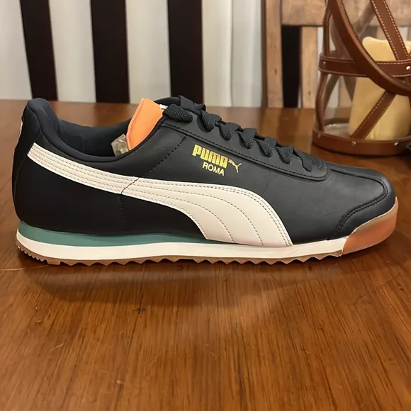 Puma Roma Basic Shoes Sneakers new 369571 37 Parisian Night Blue Mens Size 11.5