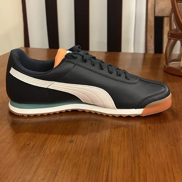 Puma Roma Basic Shoes Sneakers new 369571 37 Parisian Night Blue Mens Size 11.5