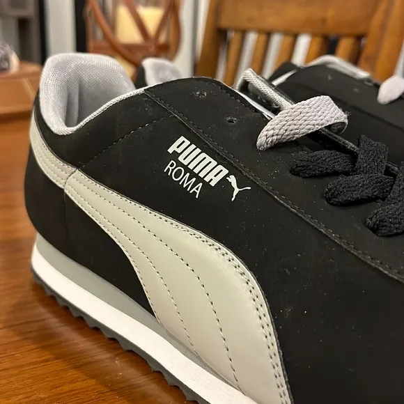 Puma Roma SL NBK 2 shoes sneakers black grey Men’s Size 11.5 new