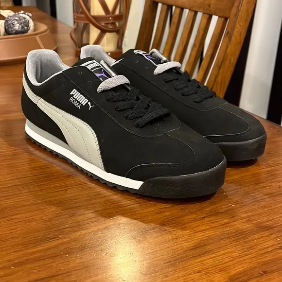Puma Roma SL NBK 2 shoes sneakers black grey Men’s Size 11.5 new