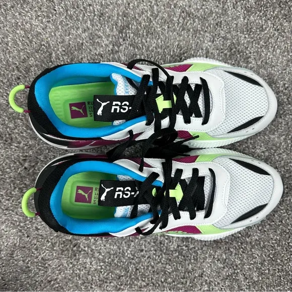PUMA RS-X Blaster Mens Sneakers Running Shoes White Maroon Size 11.5 386903-02