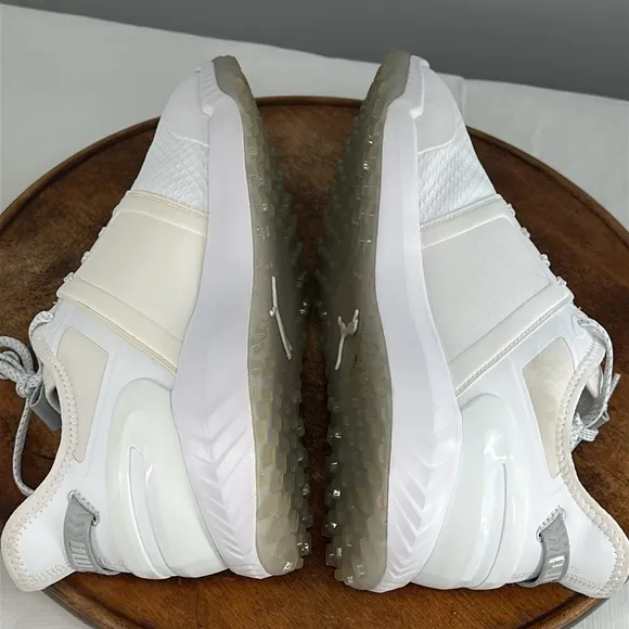 Puma Shoes Mens 11 Ignite Elevate Golf Lace Up Sneakers White Silver