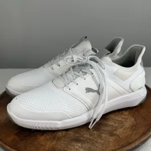 Puma Shoes Mens 11 Ignite Elevate Golf Lace Up Sneakers White Silver