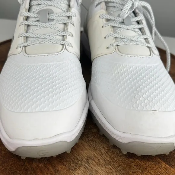 Puma Shoes Mens 11 Ignite Elevate Golf Lace Up Sneakers White Silver