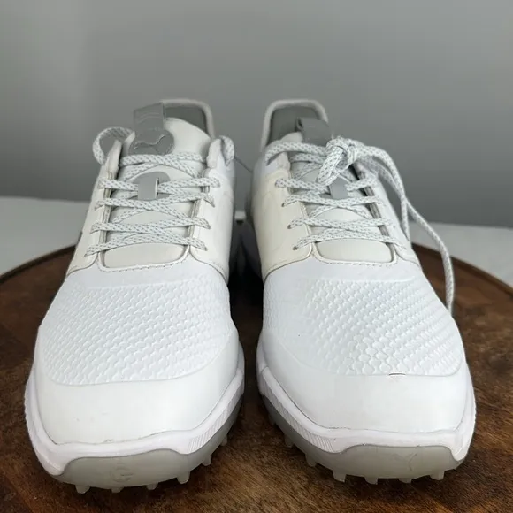 Puma Shoes Mens 11 Ignite Elevate Golf Lace Up Sneakers White Silver