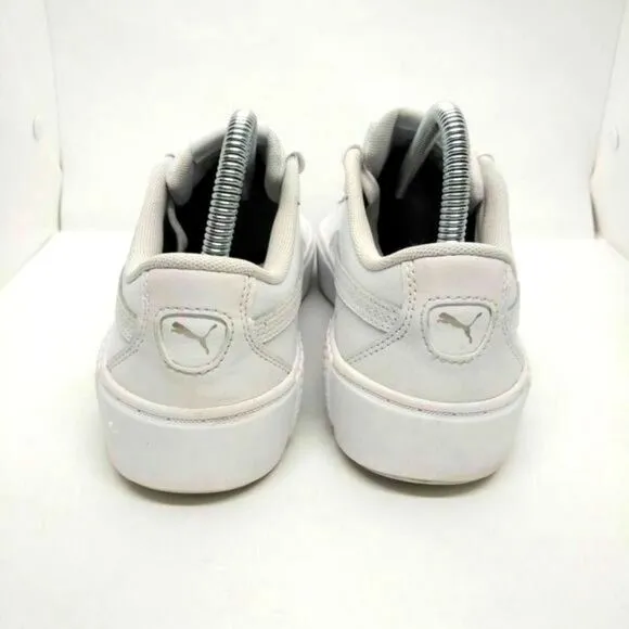 Puma Smash Platform V2 Fashion Sneakers Womens Size 8 White Casual Classic Shoes
