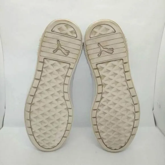 Puma Smash Platform V2 Fashion Sneakers Womens Size 8 White Casual Classic Shoes