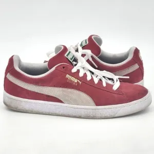 Puma Suede Low Sneakers Mens Size 8.5 Red White Oatmeal 35263465 Beat Street 80s