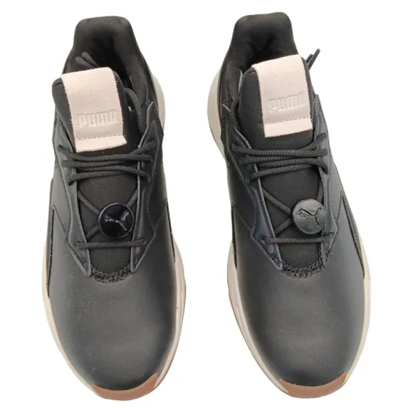 PUMA Women's Fier Nitro Leather Shoes Black/ Pristine Size 7 NEW