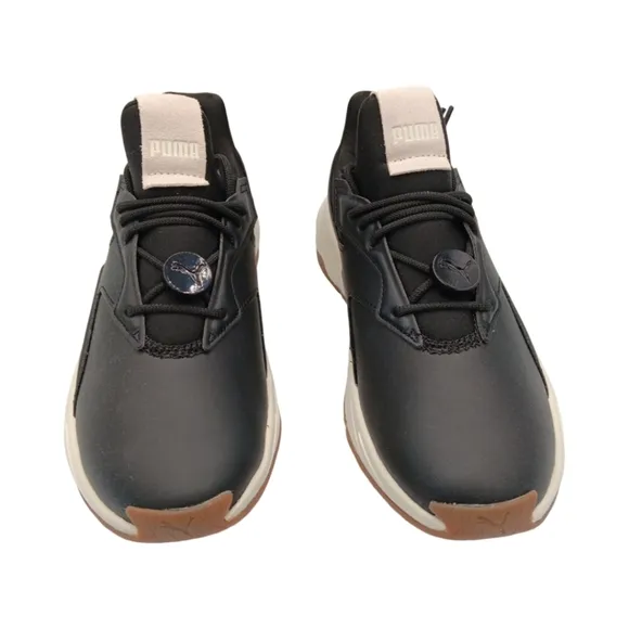 PUMA Women's Fier Nitro Leather Shoes Black/ Pristine Size 7 NEW