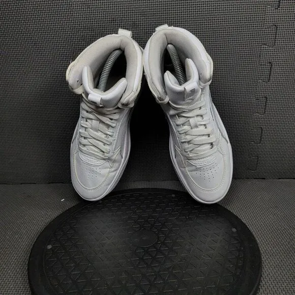 Puma Karmen Rebelle Mid Platform Shoes Youth Sz 6.5 White Sneakers Trainers